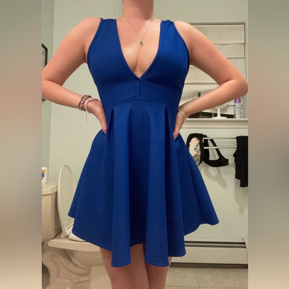 Royal blue dress
